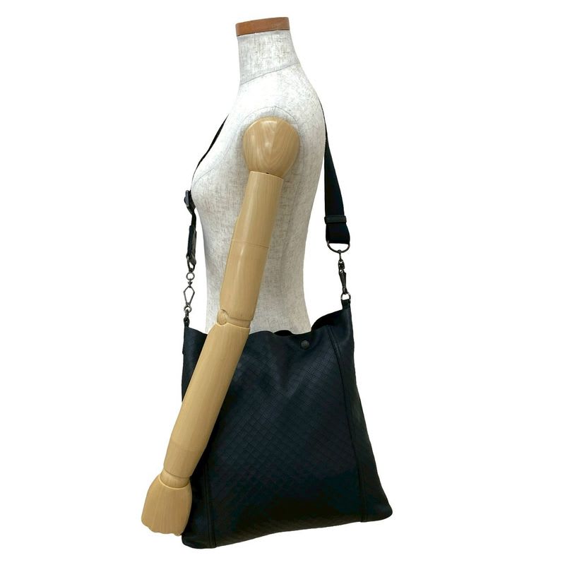 Bottega Veneta Intreccio Leather Shoulder Bag Sacoche Crossbody