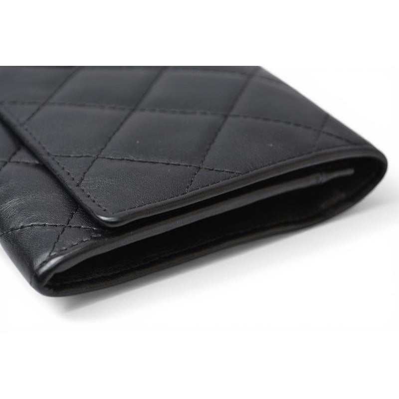 Chanel Wallet Bifold Fold Cambon Black — view 5