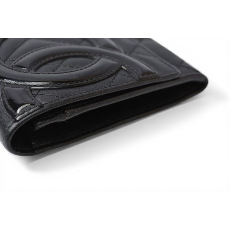 Chanel Wallet Bifold Fold Cambon Black — view 7