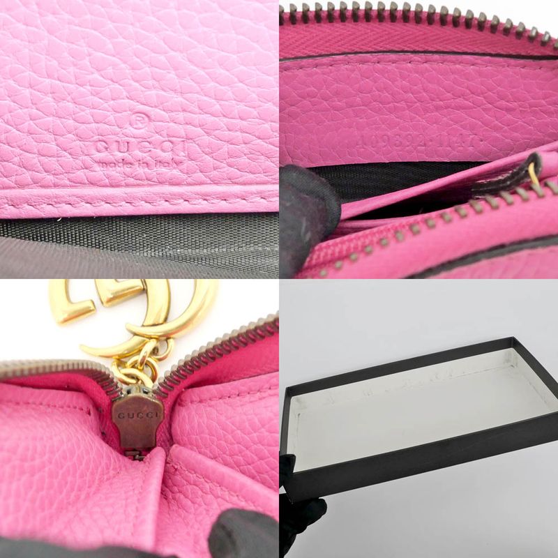 Gucci GG Marmont Zip Around 1147 Pink Long Wallet — view 7