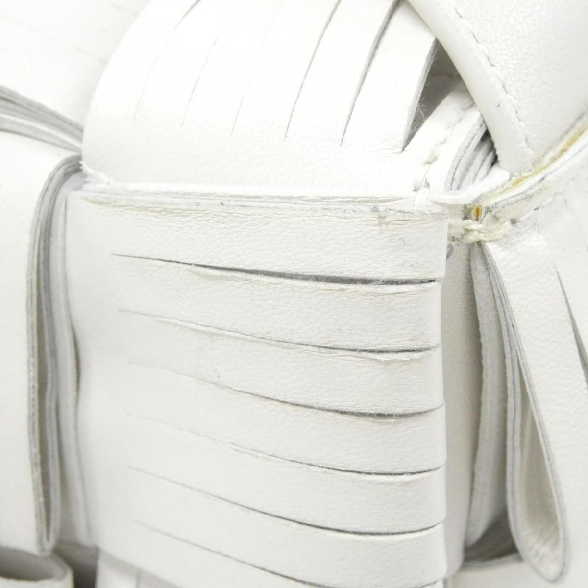 Bottega Veneta Shoulder Bag Leather White — view 5