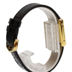 Cartier Watch Vintage Must Tank 76-81 Vermeil SM Roman Ivory Dial Manual Winding Leather — view 4