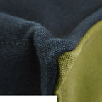 Hermes Fourre Tout MM Khaki Green Navy Silver Cotton Canvas Tote Bag — view 6