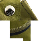 Hermes Fourre Tout MM Khaki Green Navy Silver Cotton Canvas Tote Bag — view 8