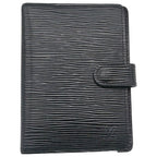 Louis Vuitton Agenda PM Epi Black Notebook Cover 6 Hole Type