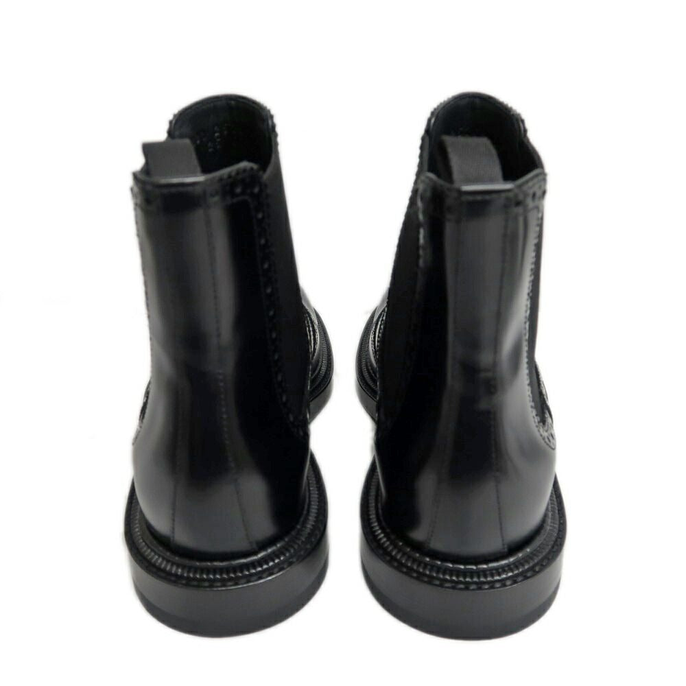 Hermes Short Boots Legacy 38.5 Black Leather Shoes — view 4