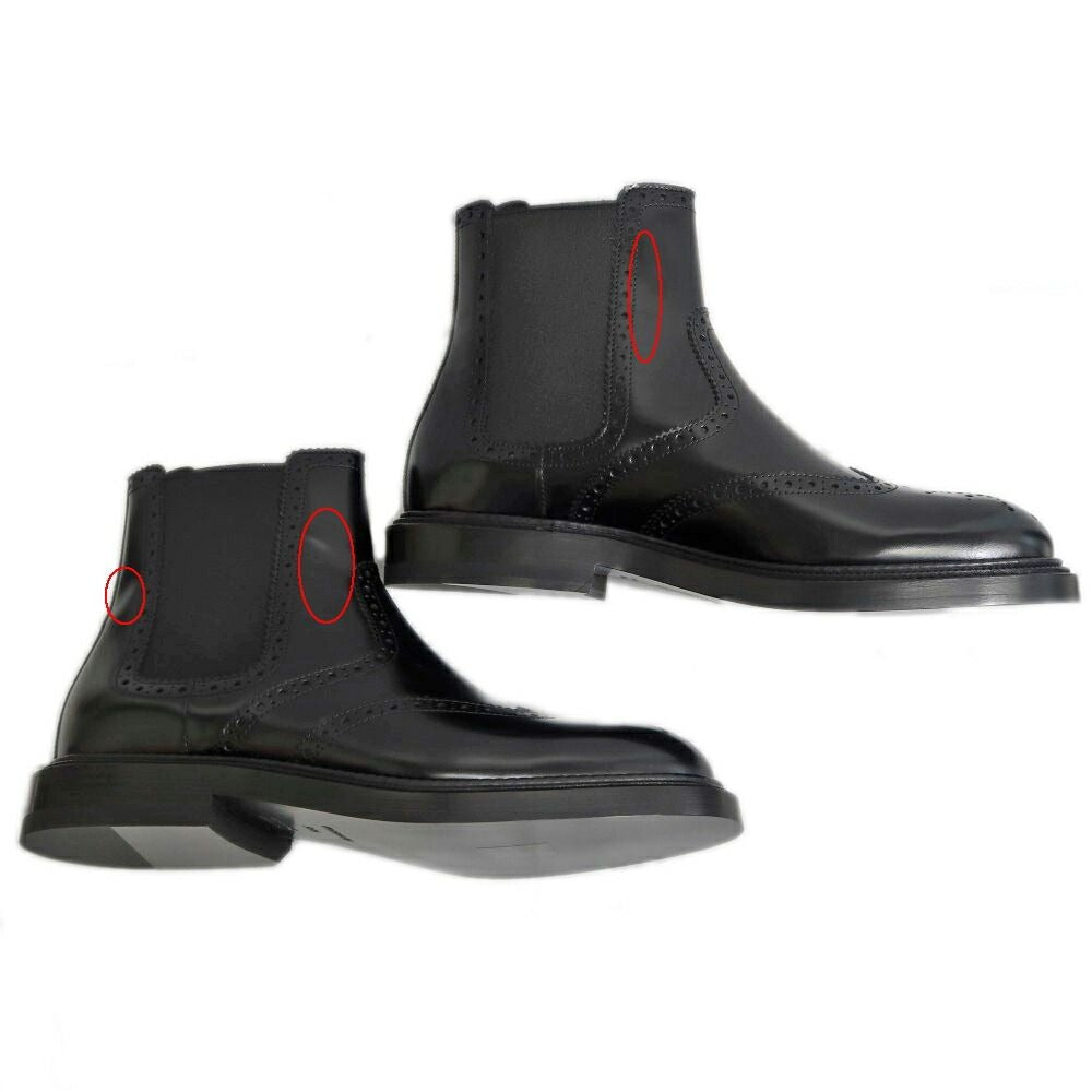 Hermes Short Boots Legacy 38.5 Black Leather Shoes — view 5