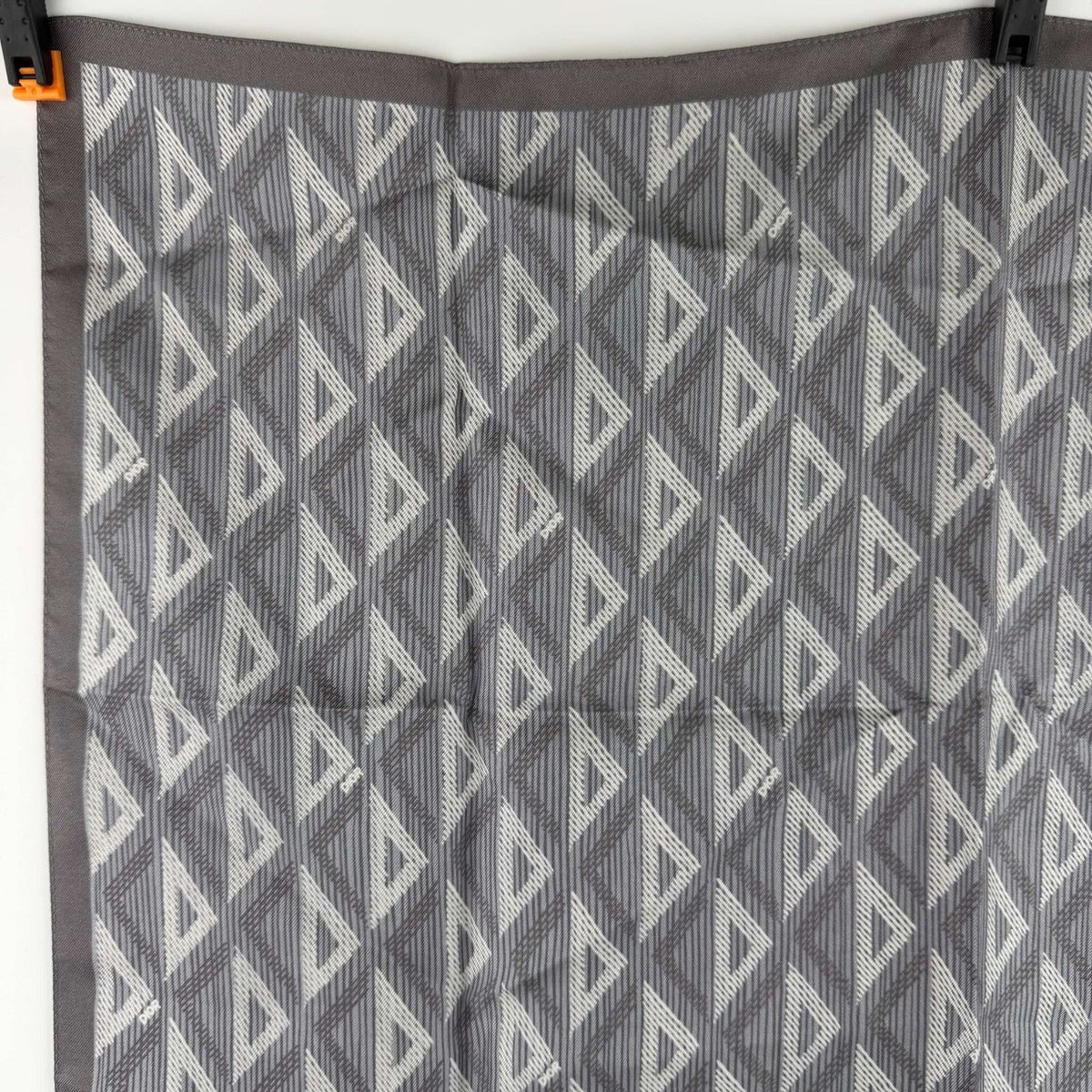 Dior Scarf Gray Silk Vintage — view 3