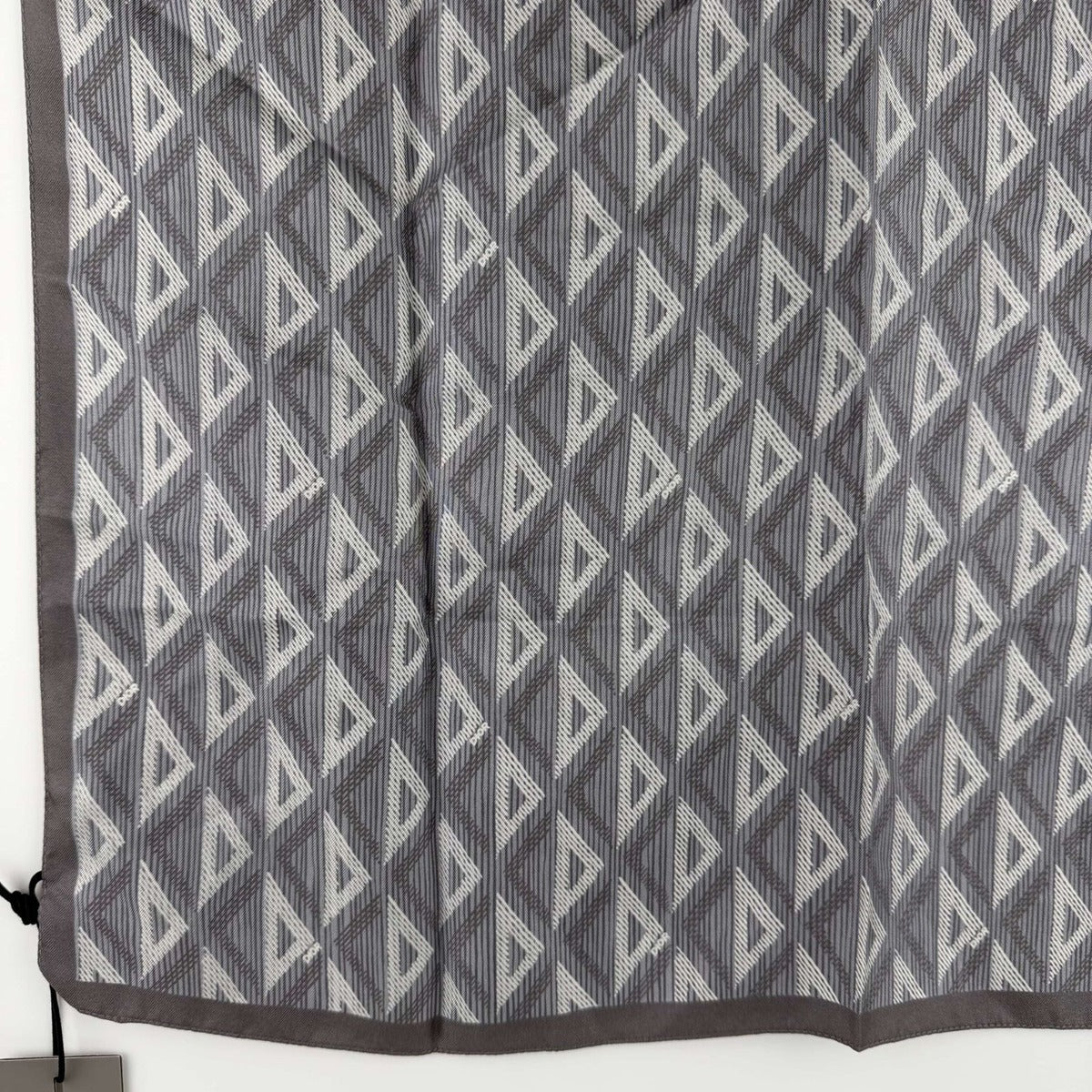 Dior Scarf Gray Silk Vintage — view 5