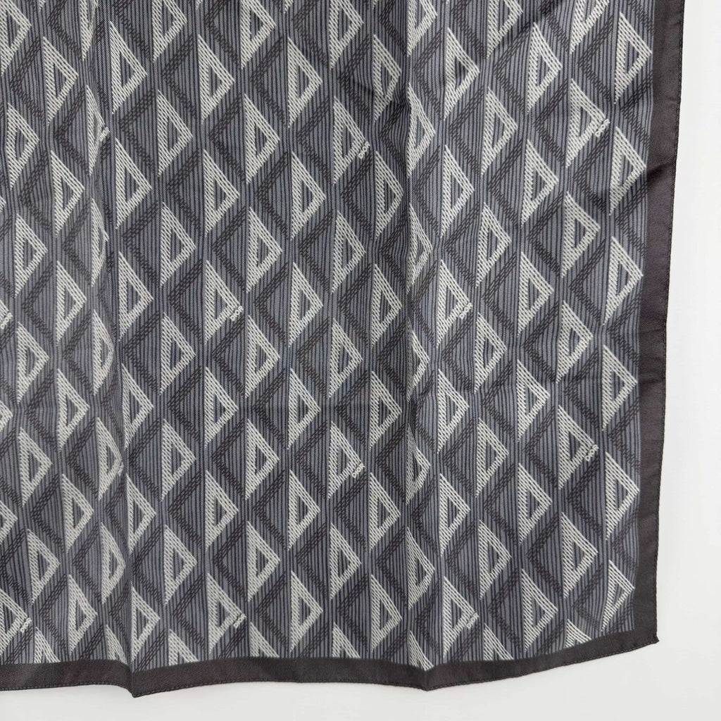 Dior Scarf Gray Silk Vintage — view 6