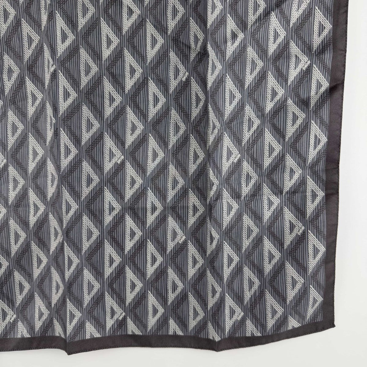 Dior Scarf Gray Silk Vintage — view 6