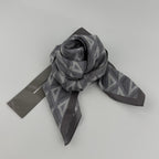 Dior Scarf Gray Silk Vintage