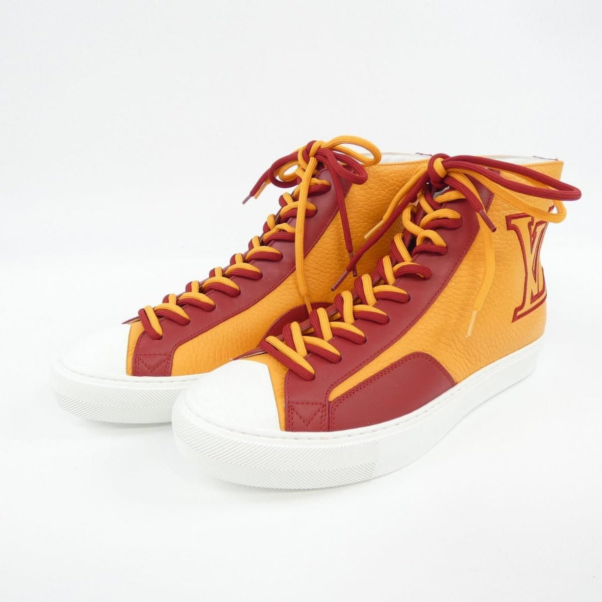 Louis Vuitton Sneakers Red 6 Yellow — view 3