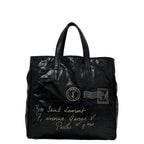 Saint Laurent Tote Black Mail Patent Leather YSL Lightweight