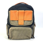 Fendi Backpack Zucca Multi 7 Vz048 Nylon Canvas Black