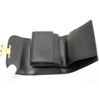 Celine Bifold Wallet With Coin Purse Triomphe Small Flap Shiny Calfskin — view 2