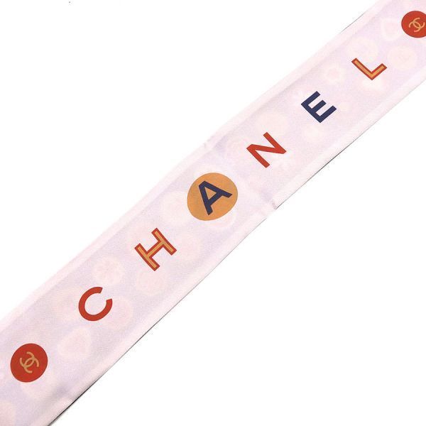 Chanel Floral Pattern Black & Pink Headband — view 6