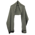 Dior Houndstooth Logo Shawl Black White Scarf