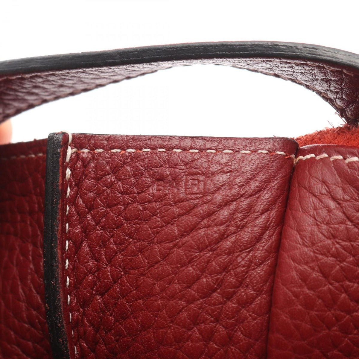 Hermes Handbag Halzan 31 Rouge Ash Leather Red — view 5
