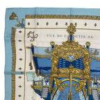 Hermes Scarf Silk Carre 90 Vue du Carosse de la Galere Reale Queen's — view 2