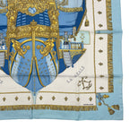 Hermes Scarf Silk Carre 90 Vue du Carosse de la Galere Reale Queen's — view 5