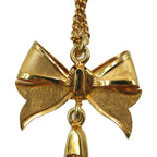 Celine Ribbon Pumps Metal Gold Necklace 0049 — view 6