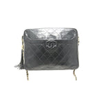 Chanel Quilted Fringe GD Leather Chain Shoulder