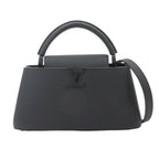 Louis Vuitton Capucines East West MM 2-Way Bag Taurillon Leather All Black