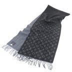 Louis Vuitton Scarf Monogram Gradient Wool Cashmere Noir Winter