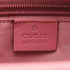 Gucci Tote GG Supreme Pink Canvas Leather — view 4