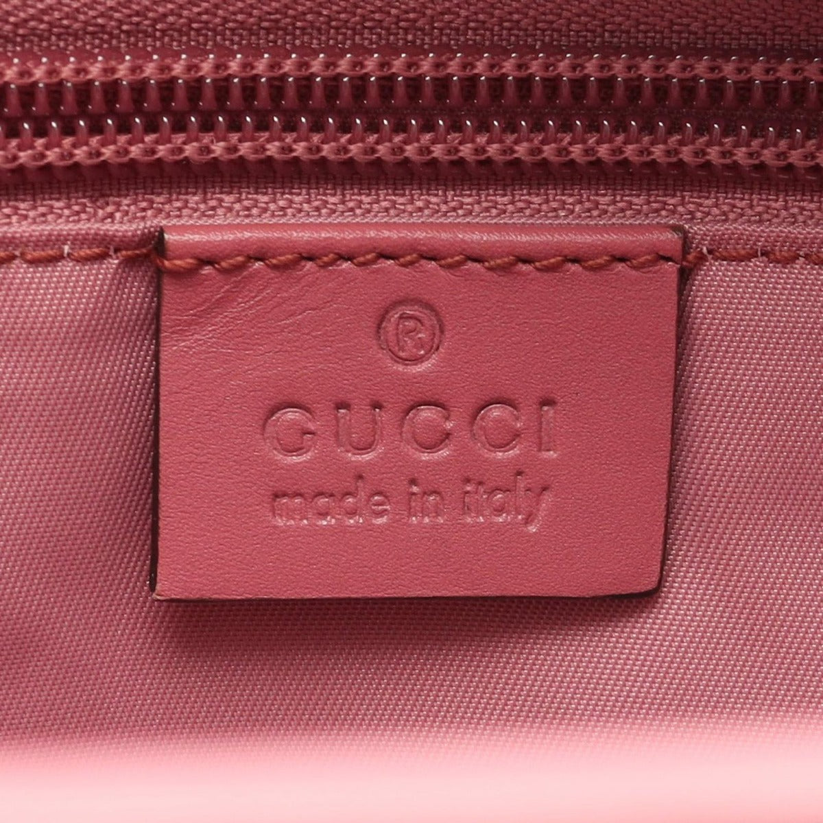 Gucci Tote GG Supreme Pink Canvas Leather — view 4