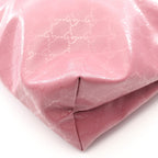 Gucci Tote GG Supreme Pink Canvas Leather — view 5