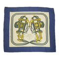 Hermes S Carre 90 Brides De GALA Ceremonial Bridle Navy 100%