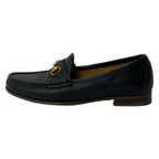 Gucci Loafers 34.5 Horsebit Sherry Black Green Red Leather
