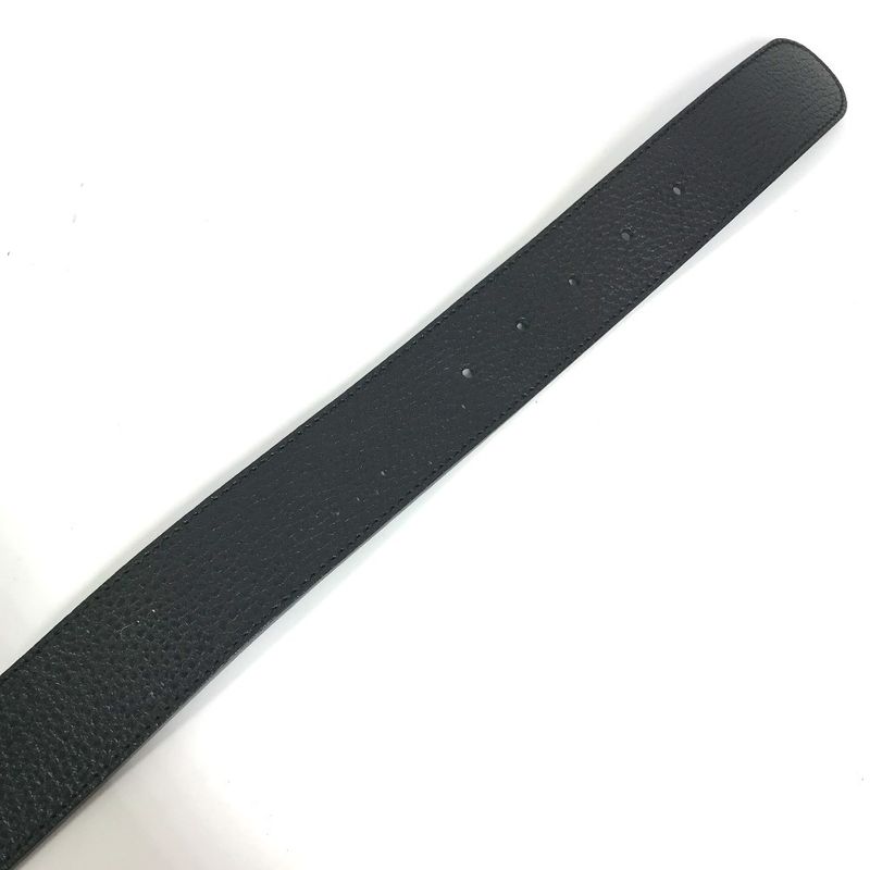Gucci Belt Double G GG Logo Leather Black — view 8