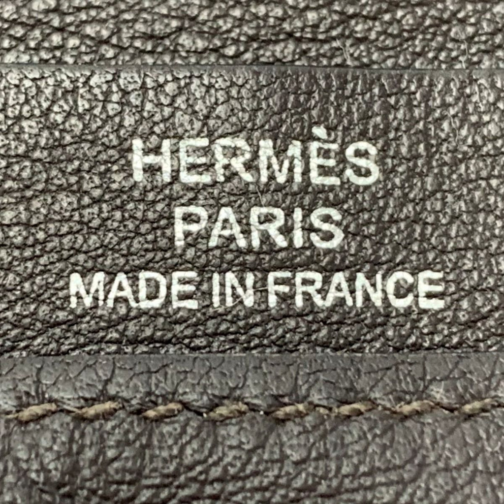 Hermes Citizen Twill Long Silk-in Brown Wallet Billfold Coin Purse None — view 4