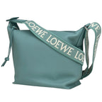 Loewe Cubby Cross Small Anagram Leather Blue Shoulder Bag