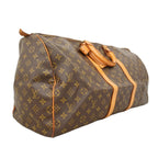 Louis Vuitton Boston Bag Monogram Keepall 55 Brown — view 2