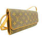 Louis Vuitton Shoulder Bag Monogram Pochette Twin GM Brown — view 2
