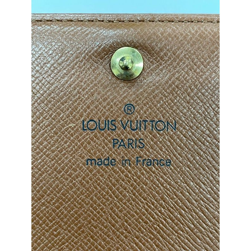 Louis Vuitton Monogram Porte Monet Vieux Tresor Foldable Wallet L-shaped — view 8