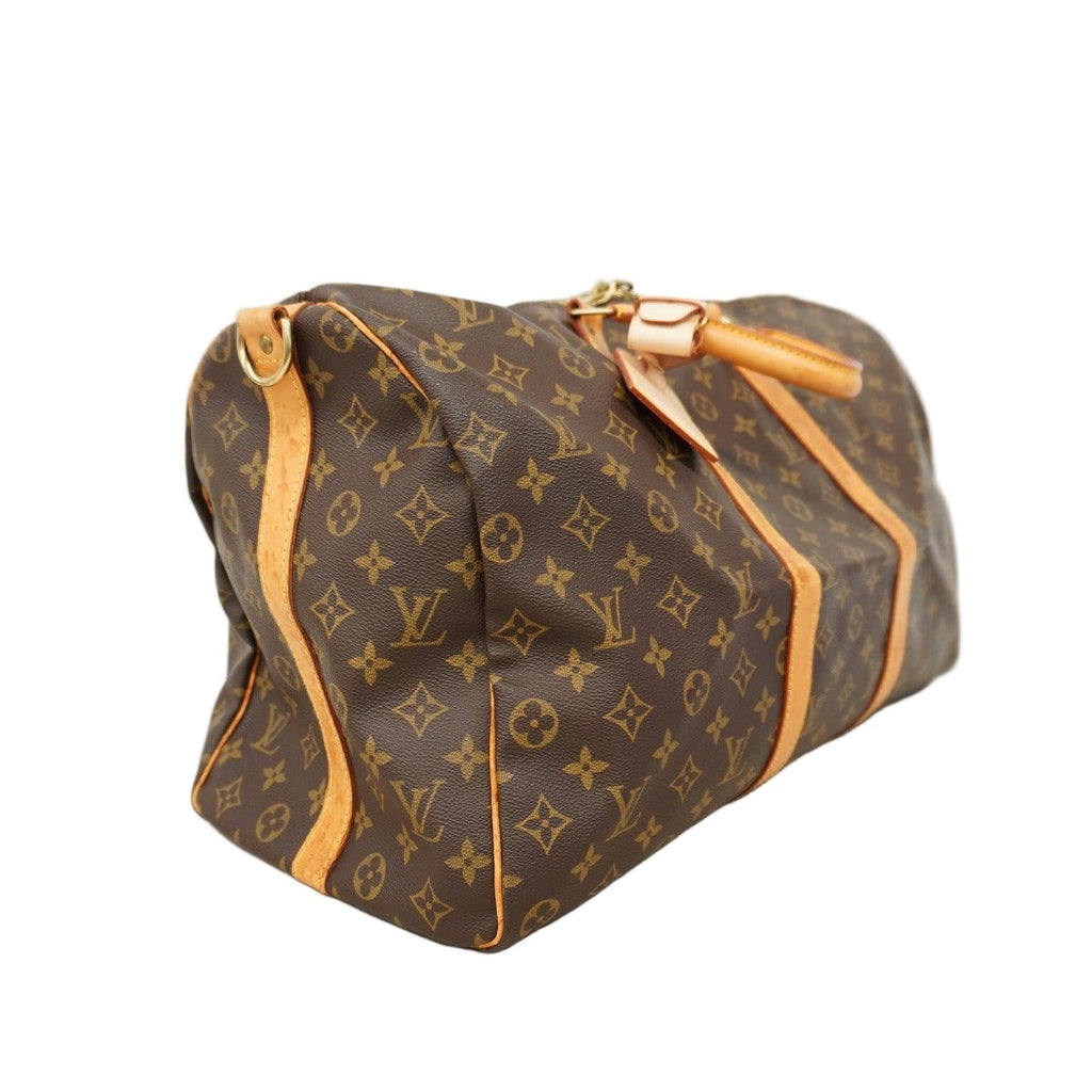 Louis Vuitton Boston Bag Monogram Keepall Bandouliere 50 Brown — view 2