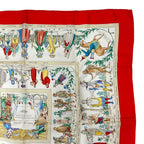Hermes Scarf Carre 90 Costumes Civils Actuels Modern Citizen Silk — view 4