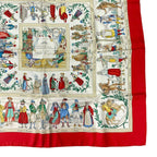 Hermes Scarf Carre 90 Costumes Civils Actuels Modern Citizen Silk — view 5