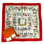 Hermes Scarf Carre 90 Costumes Civils Actuels Modern Citizen Silk