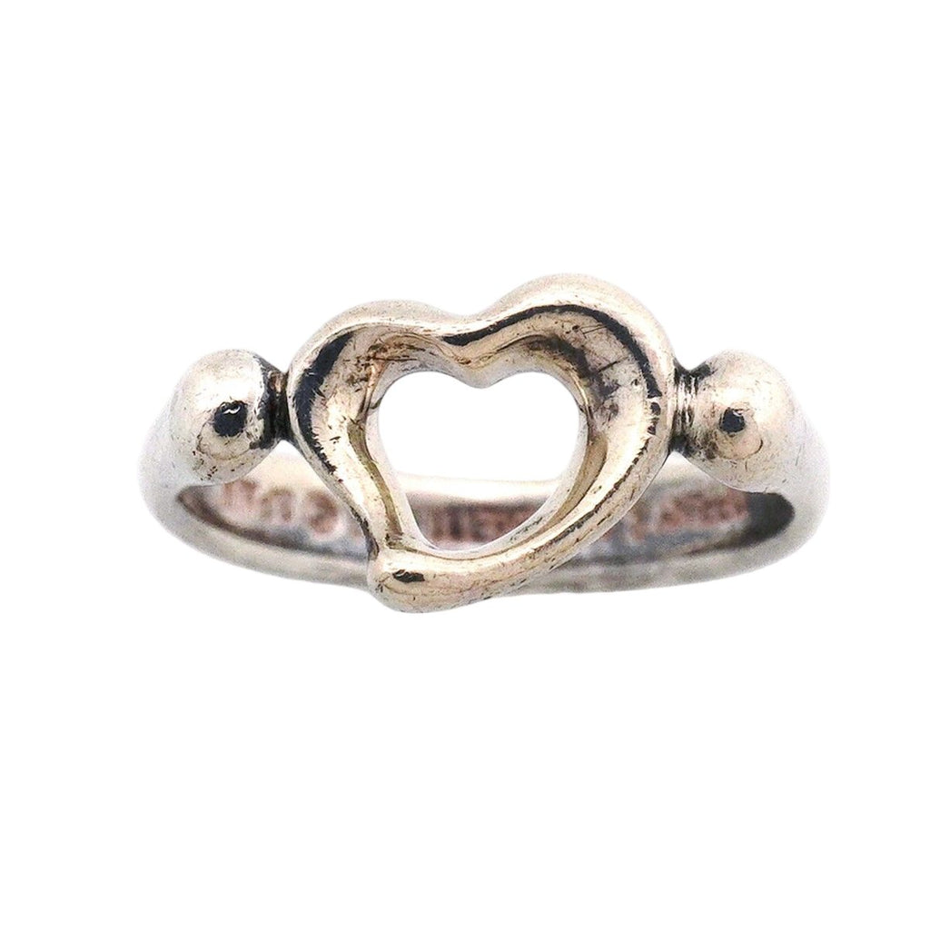 Tiffany & Co Ring Open Heart 925 Sterling Silver — view 2