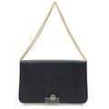 Christian Dior Honeycomb Pattern Chain Shoulder Bag Black