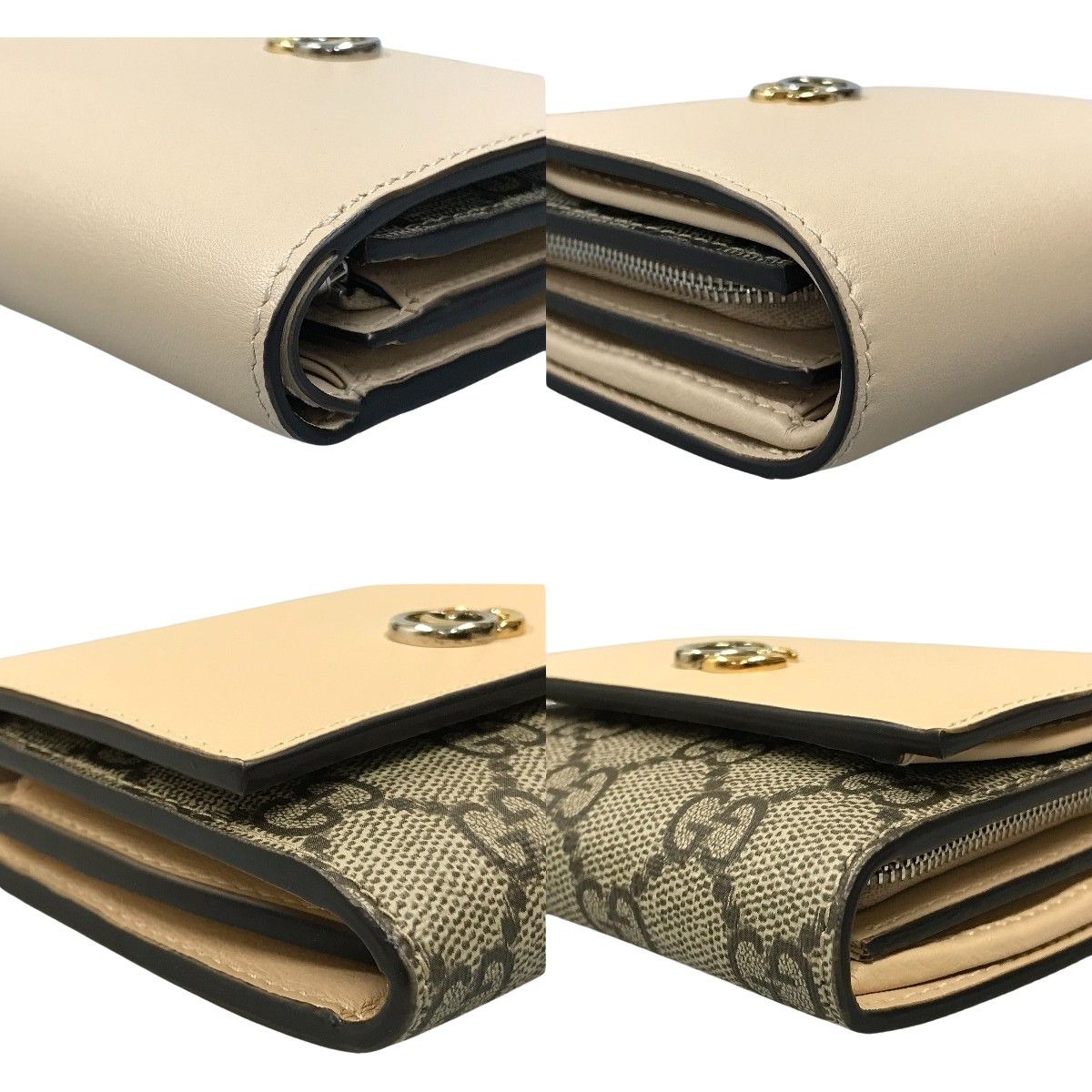 Gucci Double G Medium Wallet GG Supreme Canvas Bifold — view 5