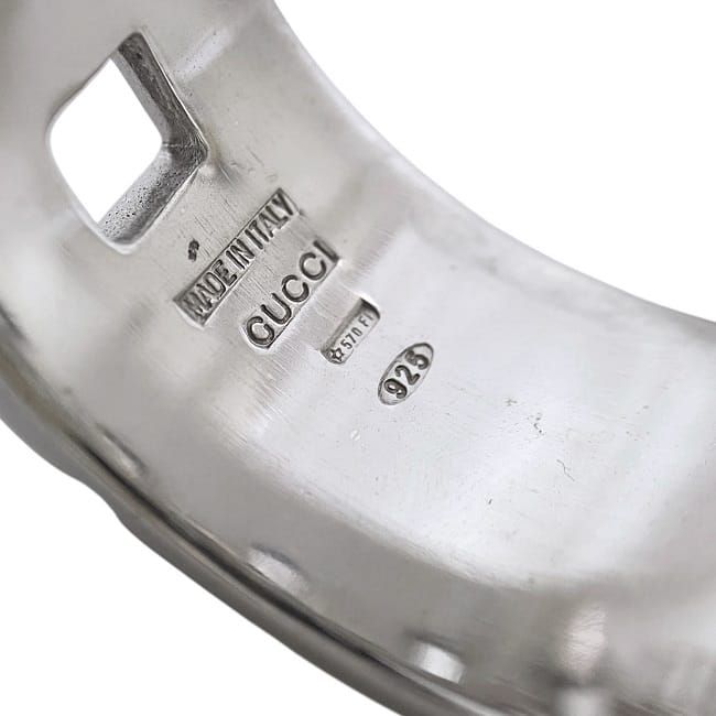 Gucci Square Ring Silver Jp17 ag 925 S Rank — view 7