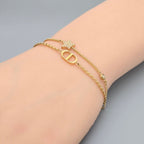 Dior Petit CD Double Bracelet Crystal — view 2