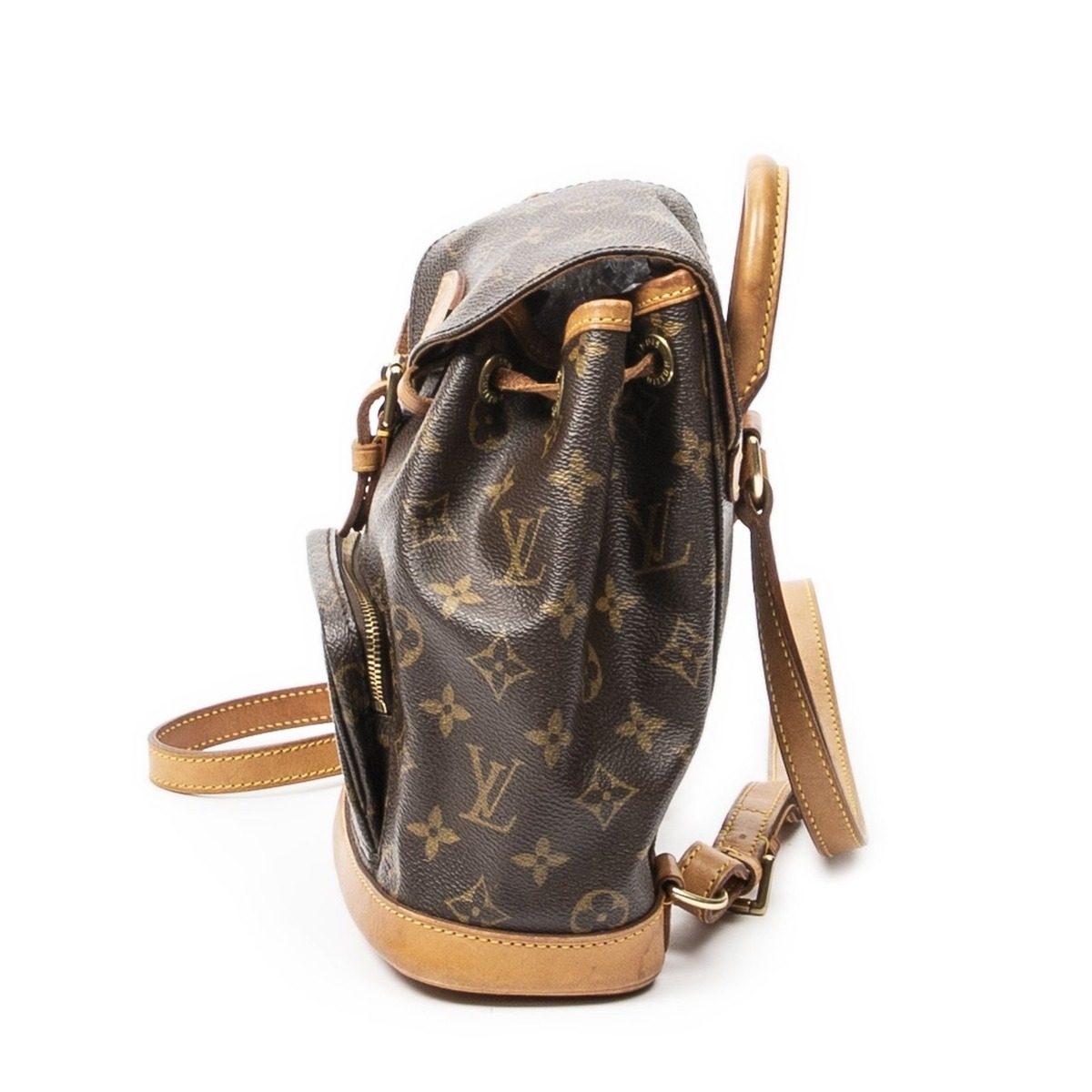 Louis Vuitton Montsouris Brown Monogram Canvas Backpack — view 3